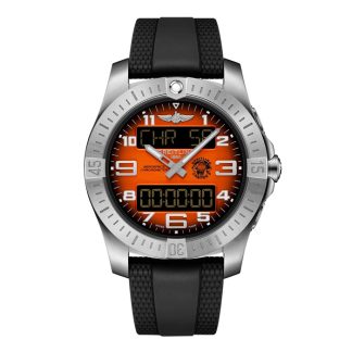 Orologio Breitling Aerospace B70 Orbiter 25th Anniversary 43mm Uomo Gomma Arancione EB70101A1O1S1