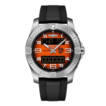 Orologio Breitling Aerospace B70 Orbiter 25th Anniversary 43mm Uomo Gomma Arancione EB70101A1O1S1