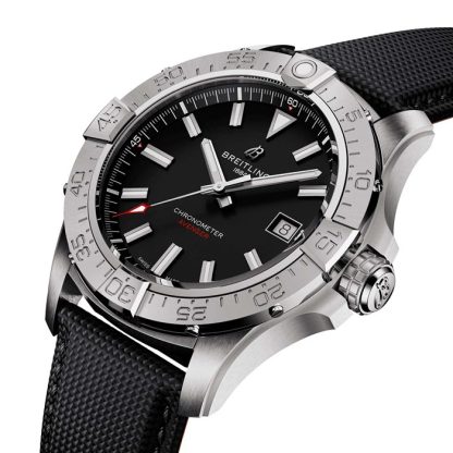 Orologio Breitling Avenger Automatic 42mm Uomo Pelle Nera A17328101B1X1 - immagine 4