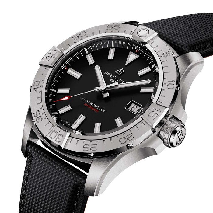 Orologio Breitling Avenger Automatic 42mm Uomo Pelle Nera A17328101B1X1 - immagine 4