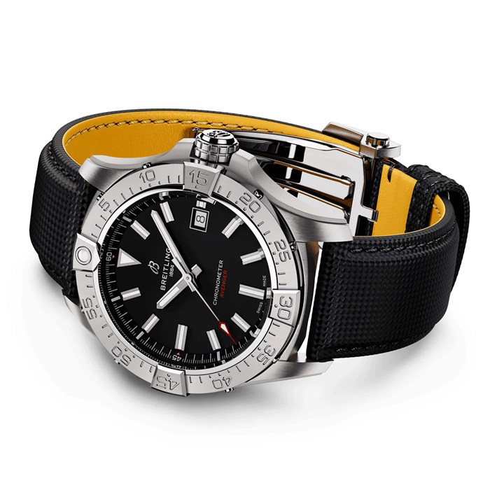 Orologio Breitling Avenger Automatic 42mm Uomo Pelle Nera A17328101B1X1 - immagine 5