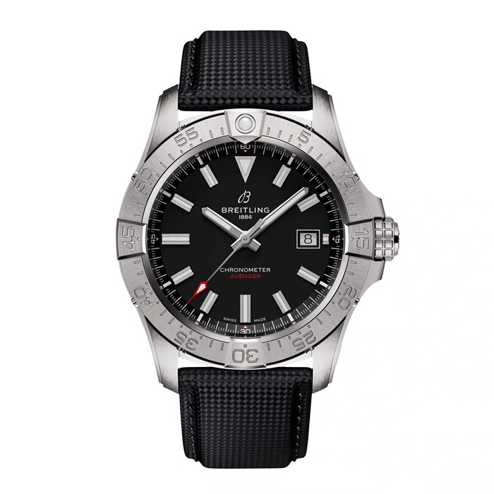 Orologio Breitling Avenger Automatic 42mm Uomo Pelle Nera A17328101B1X1