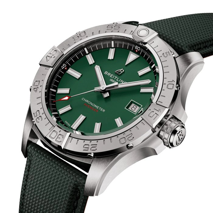 Orologio Breitling Avenger Automatic 42mm Uomo Pelle Verde A17328101L1X1 - immagine 3