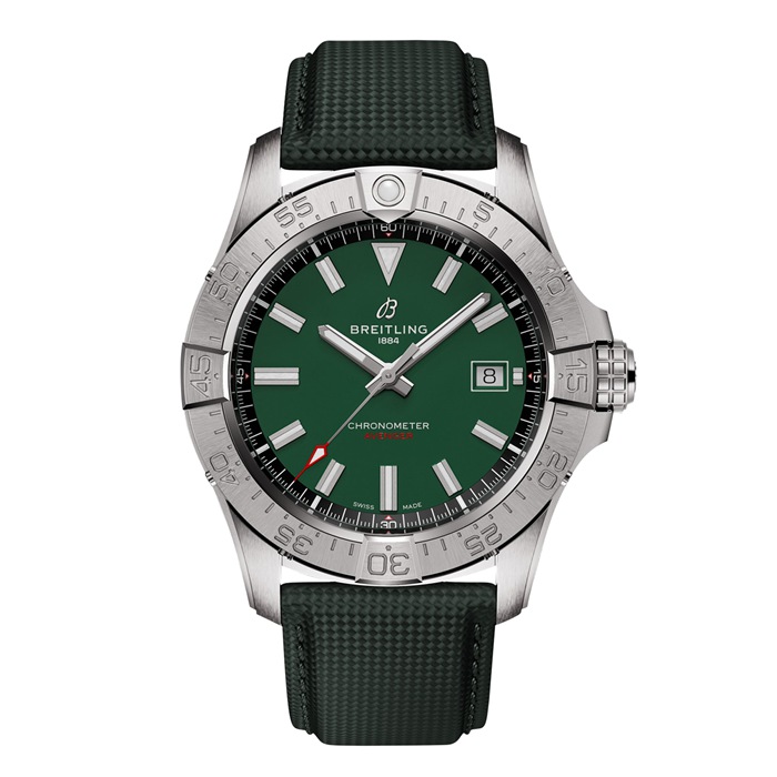 Orologio Breitling Avenger Automatic 42mm Uomo Pelle Verde A17328101L1X1