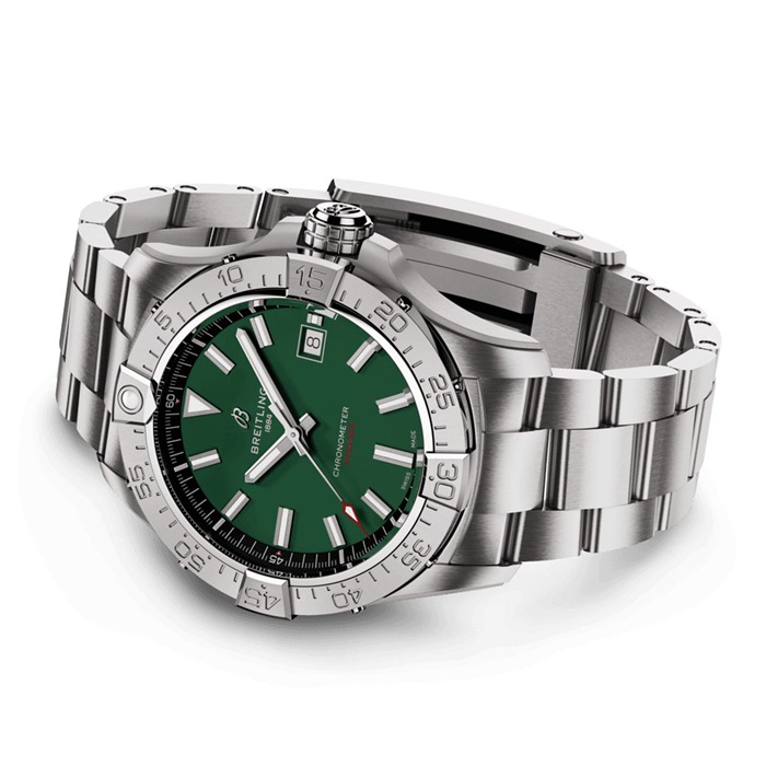 Orologio Breitling Avenger Automatic 42mm Uomo Verde Acciaio Inox A17328101L1A1 - immagine 4