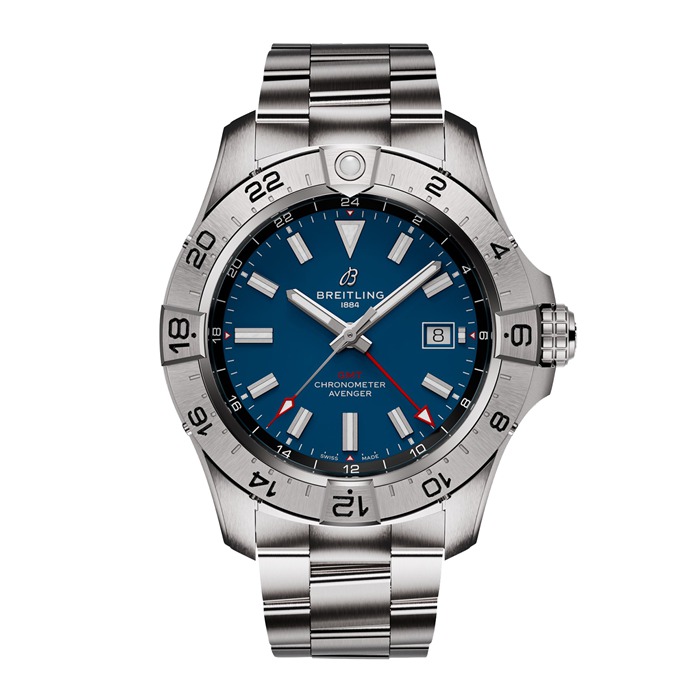 Orologio Breitling Avenger Automatic GMT 44mm Uomo Blu Acciaio Inox A32320101C1A1