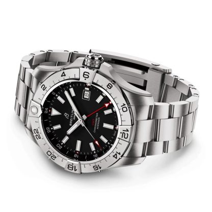 Orologio Breitling Avenger Automatic GMT 44mm Uomo Nero Acciaio Inox A32320101B1A1 - immagine 4