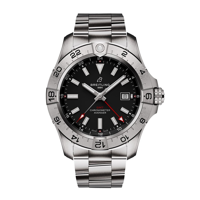 Orologio Breitling Avenger Automatic GMT 44mm Uomo Nero Acciaio Inox A32320101B1A1