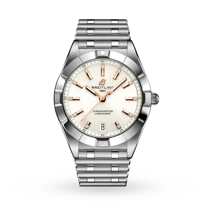 Orologio Breitling Chronomat 32 in acciaio inossidabile bianco A77310101A3A1