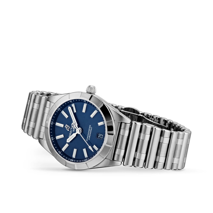 Orologio Breitling Chronomat 32 in acciaio inossidabile blu A77310101C1A1 - immagine 3