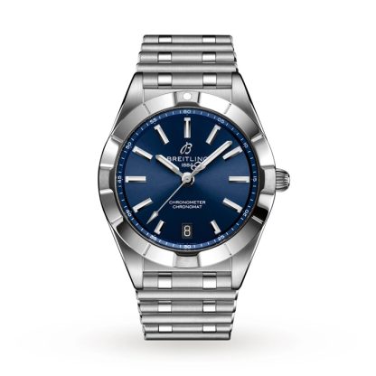 Orologio Breitling Chronomat 32 in acciaio inossidabile blu A77310101C1A1