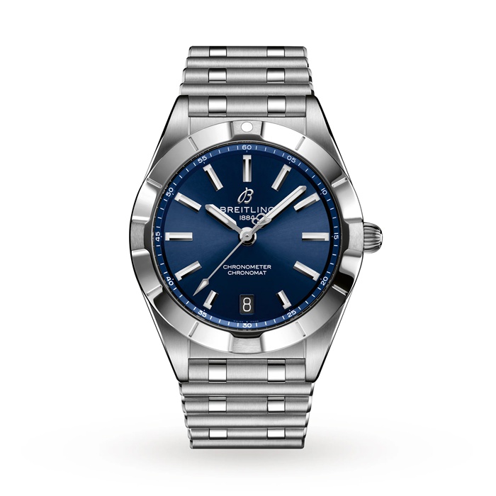 Orologio Breitling Chronomat 32 in acciaio inossidabile blu A77310101C1A1