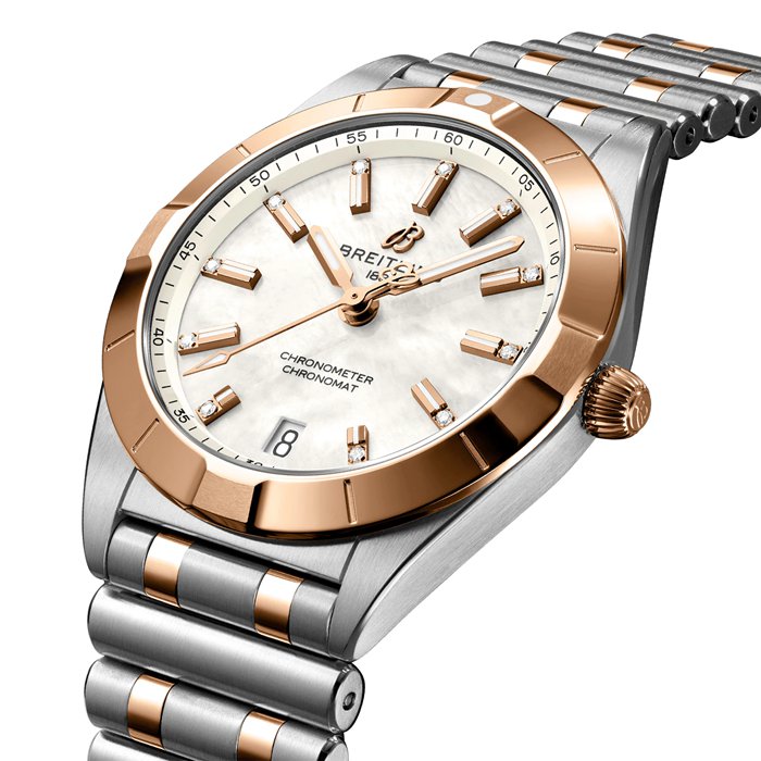 Orologio Breitling Chronomat 32 in acciaio inossidabile e oro rosso 18k U77310101A2U1 - immagine 2