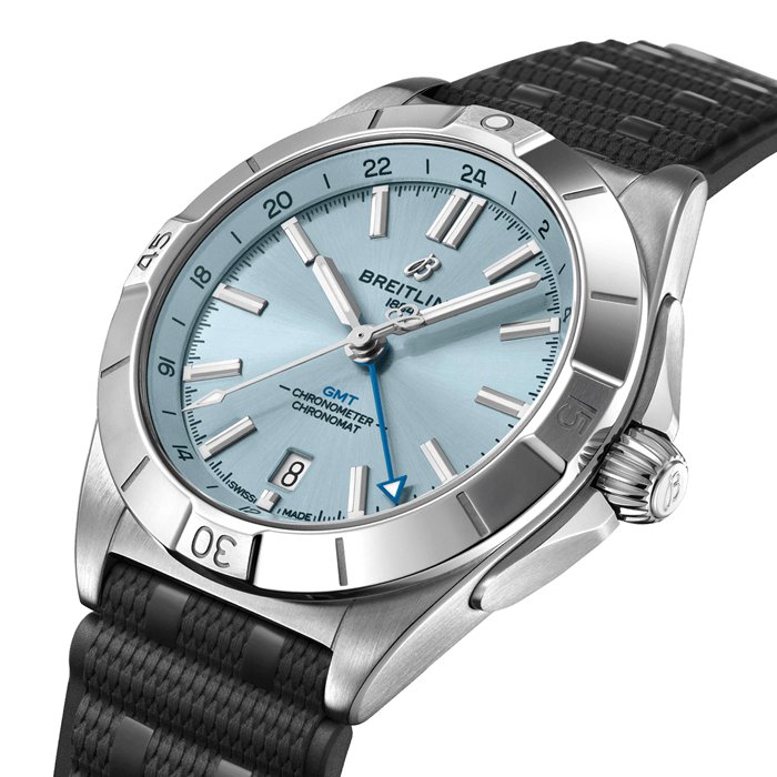 Orologio Breitling Chronomat 40mm Uomo Gomma Blu P32398101C1S2 - immagine 3
