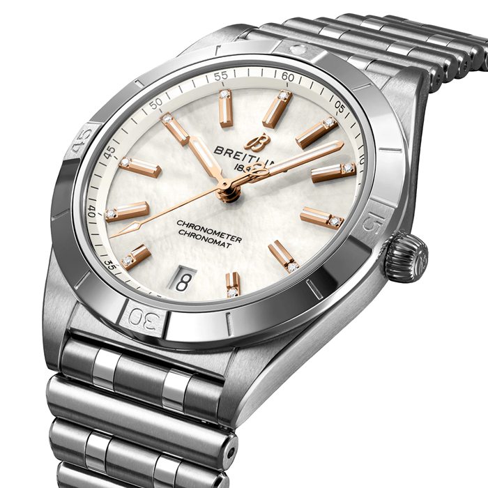 Orologio Breitling Chronomat Automatic 36 in acciaio inossidabile Madreperla A10380101A4A1 - immagine 2