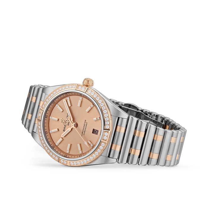 Orologio Breitling Chronomat Automatic 36 in acciaio inossidabile e oro rosso 18k U10380591K1U1 - immagine 3