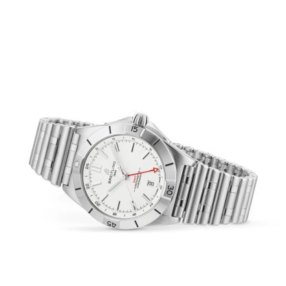 Orologio Breitling Chronomat Automatic GMT 40 Quadrante bianco A32398101A1A1 - immagine 3