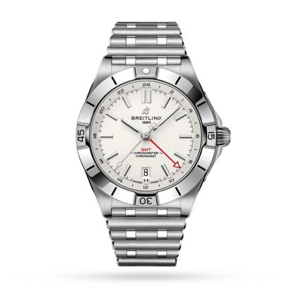 Orologio Breitling Chronomat Automatic GMT 40 Quadrante bianco A32398101A1A1