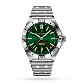 Orologio Breitling Chronomat Automatic GMT 40 Quadrante verde A32398101L1A1
