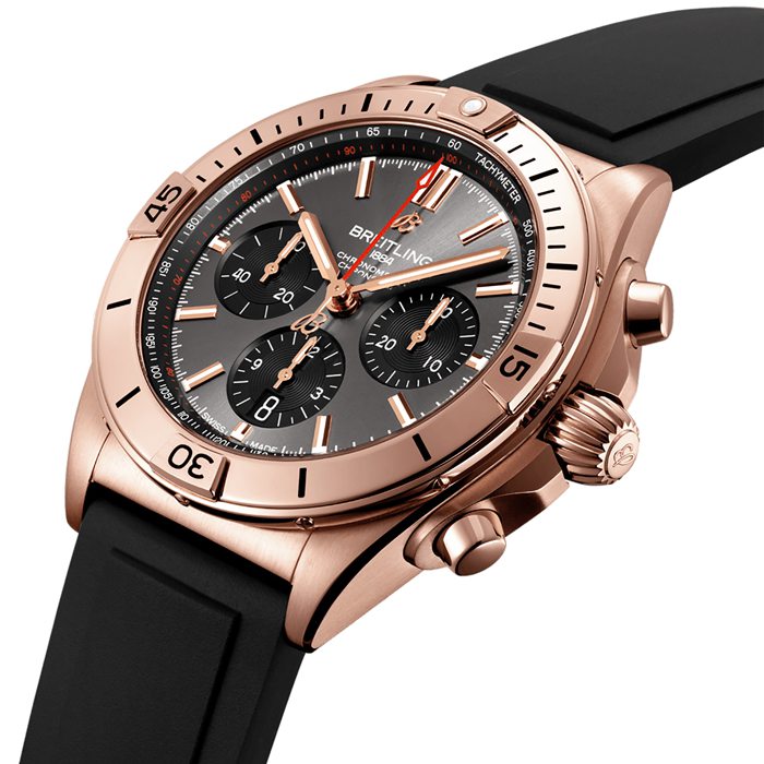 Orologio Breitling Chronomat B01 42 18k oro rosso RB0134101B1S1 - immagine 2