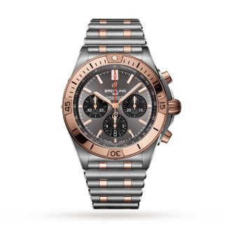 Orologio Breitling Chronomat B01 42 in acciaio inossidabile e oro rosso 18 carati UB0134101B1U1