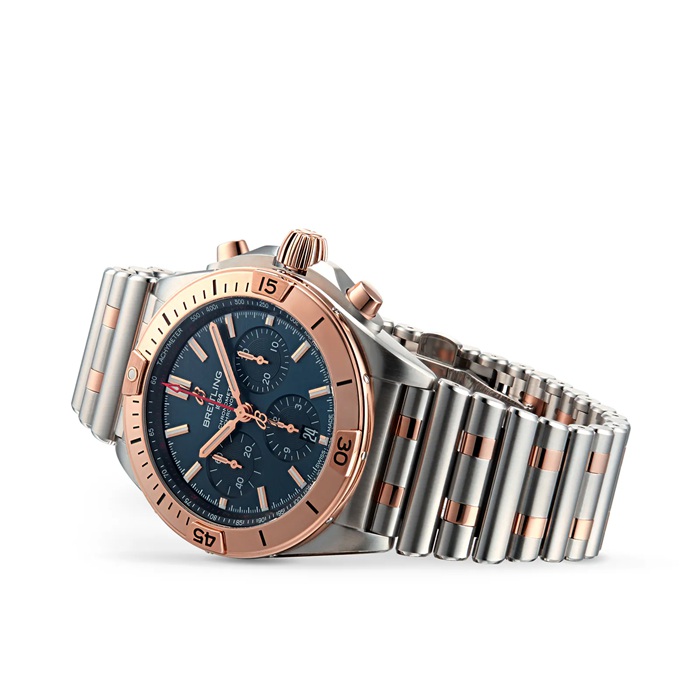 Orologio Breitling Chronomat B01 42 in acciaio inossidabile e oro rosso 18 carati UB0134101C1U1 - immagine 2