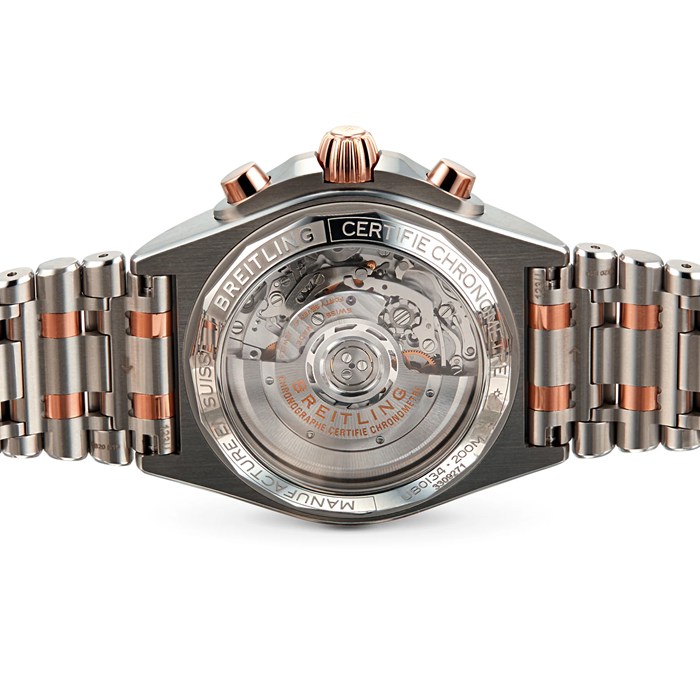 Orologio Breitling Chronomat B01 42 in acciaio inossidabile e oro rosso 18 carati UB0134101C1U1 - immagine 4