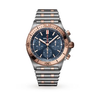 Orologio Breitling Chronomat B01 42 in acciaio inossidabile e oro rosso 18 carati UB0134101C1U1