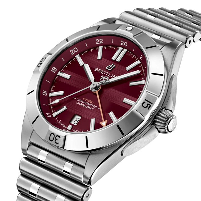 Orologio Breitling Chronomat GMT Sei Nazioni Galles Edizione Limitata 40mm Uomo A323988B1K1A1 - immagine 3