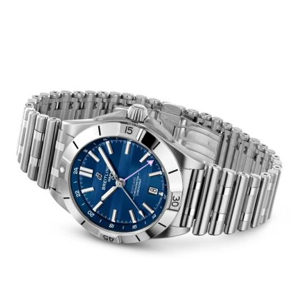 Orologio Breitling Chronomat GMT Sei Nazioni Scozia Edizione Limitata 40 mm Uomo A323986B1C1A1 - immagine 4