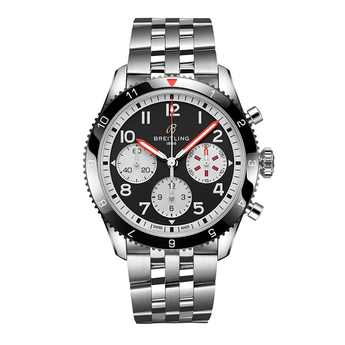 Orologio Breitling Classic AVI Chronograph 42 Mosquito in acciaio inossidabile Y233801A1B1A1