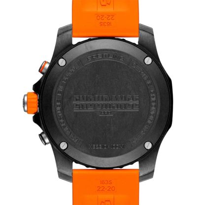 Orologio Breitling Endurance Pro 44mm Cinturino in gomma arancione X82310A51B1S1 - immagine 4