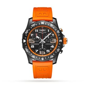 Orologio Breitling Endurance Pro 44mm Cinturino in gomma arancione X82310A51B1S1