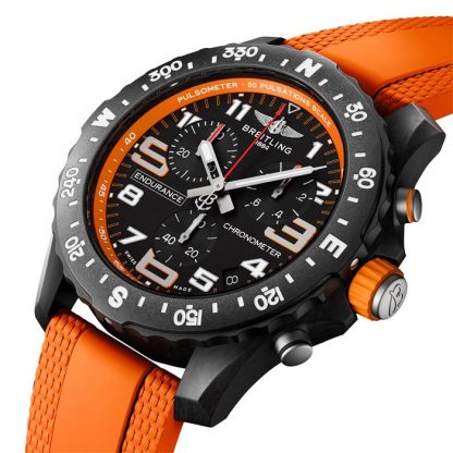 Orologio Breitling Endurance Pro 44mm Uomo Gomma Arancione X82310A51B1S2 - immagine 2