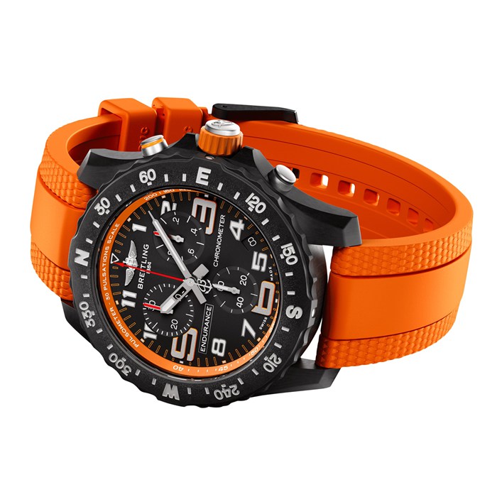Orologio Breitling Endurance Pro 44mm Uomo Gomma Arancione X82310A51B1S2 - immagine 3