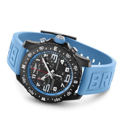 Orologio Breitling Endurance Pro 44mm cinturino in gomma turchese X82310281B1S1 - immagine 3
