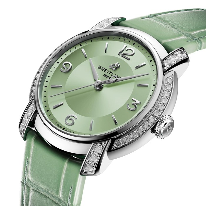 Orologio Breitling Lady Premier 36 mm Donna Verde A10310671L1P1 - immagine 2