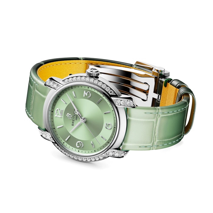 Orologio Breitling Lady Premier 36 mm Donna Verde A10310671L1P1 - immagine 3
