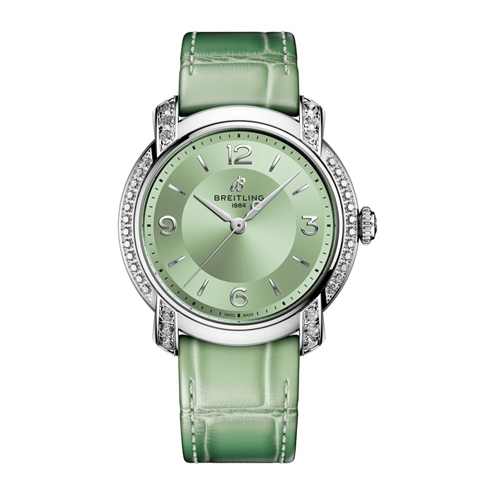 Orologio Breitling Lady Premier 36 mm Donna Verde A10310671L1P1