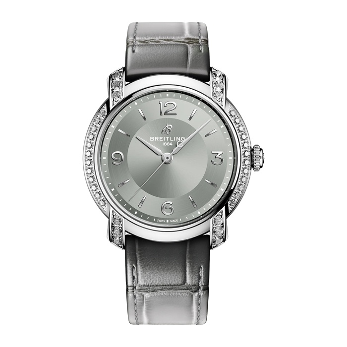Orologio Breitling Lady Premier 36mm Donna Grigio A10310671M1P1