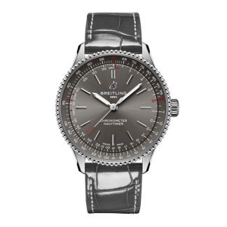 Orologio Breitling Navitimer 36mm Donna Alligatore Grigio A17327381B1P1