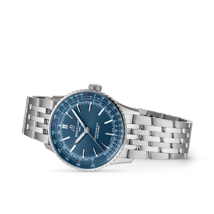 Orologio Breitling Navitimer Automatic 41mm Uomo Blu Acciaio Inox A17329161C1A1 - immagine 3