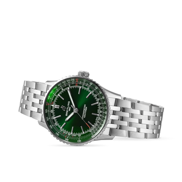 Orologio Breitling Navitimer Automatic 41mm Uomo Verde Acciaio Inox A17329371L1A1 - immagine 3
