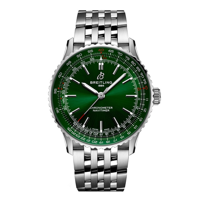Orologio Breitling Navitimer Automatic 41mm Uomo Verde Acciaio Inox A17329371L1A1