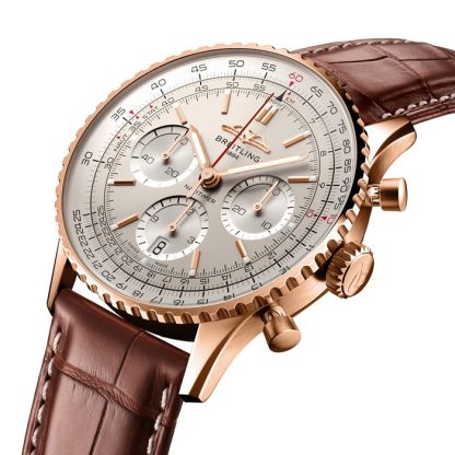 Orologio Breitling Navitimer B01 Chronograph 41 18k Red Gold RB0139211G1P1 - immagine 3