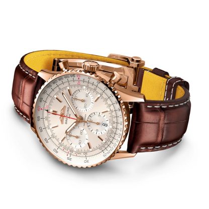 Orologio Breitling Navitimer B01 Chronograph 41 18k Red Gold RB0139211G1P1 - immagine 4