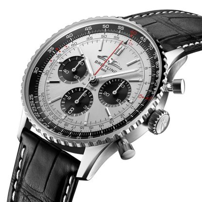 Orologio Breitling Navitimer B01 Chronograph 43 in acciaio inossidabile AB0138241G1P1 - immagine 3