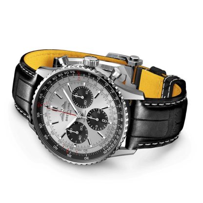 Orologio Breitling Navitimer B01 Chronograph 43 in acciaio inossidabile AB0138241G1P1 - immagine 4