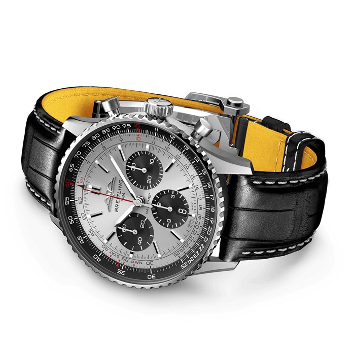 Orologio Breitling Navitimer B01 Chronograph 43 in acciaio inossidabile AB0138241G1P1 - immagine 4