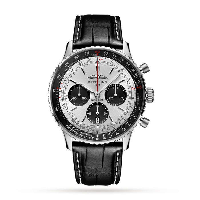 Orologio Breitling Navitimer B01 Chronograph 43 in acciaio inossidabile AB0138241G1P1